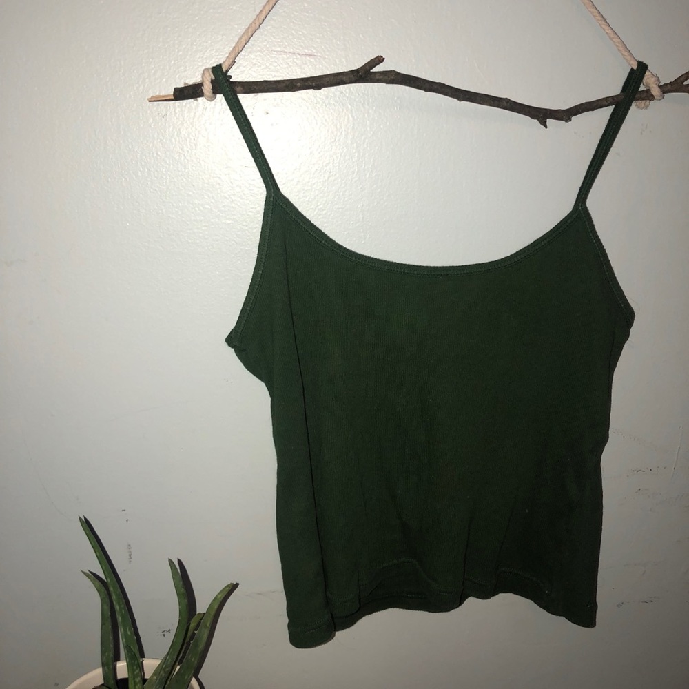 Dark green spaghetti strap shirt!
